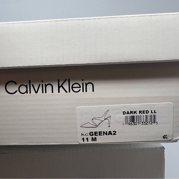 Calvin Klein Red Patent Slingback Heels - Picture 8 of 9